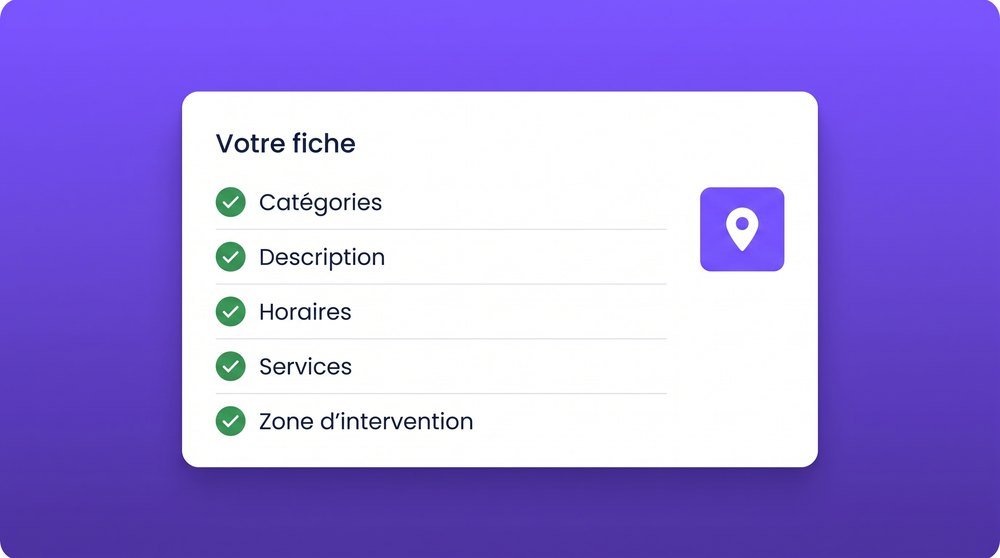 Fiche Google Business complète