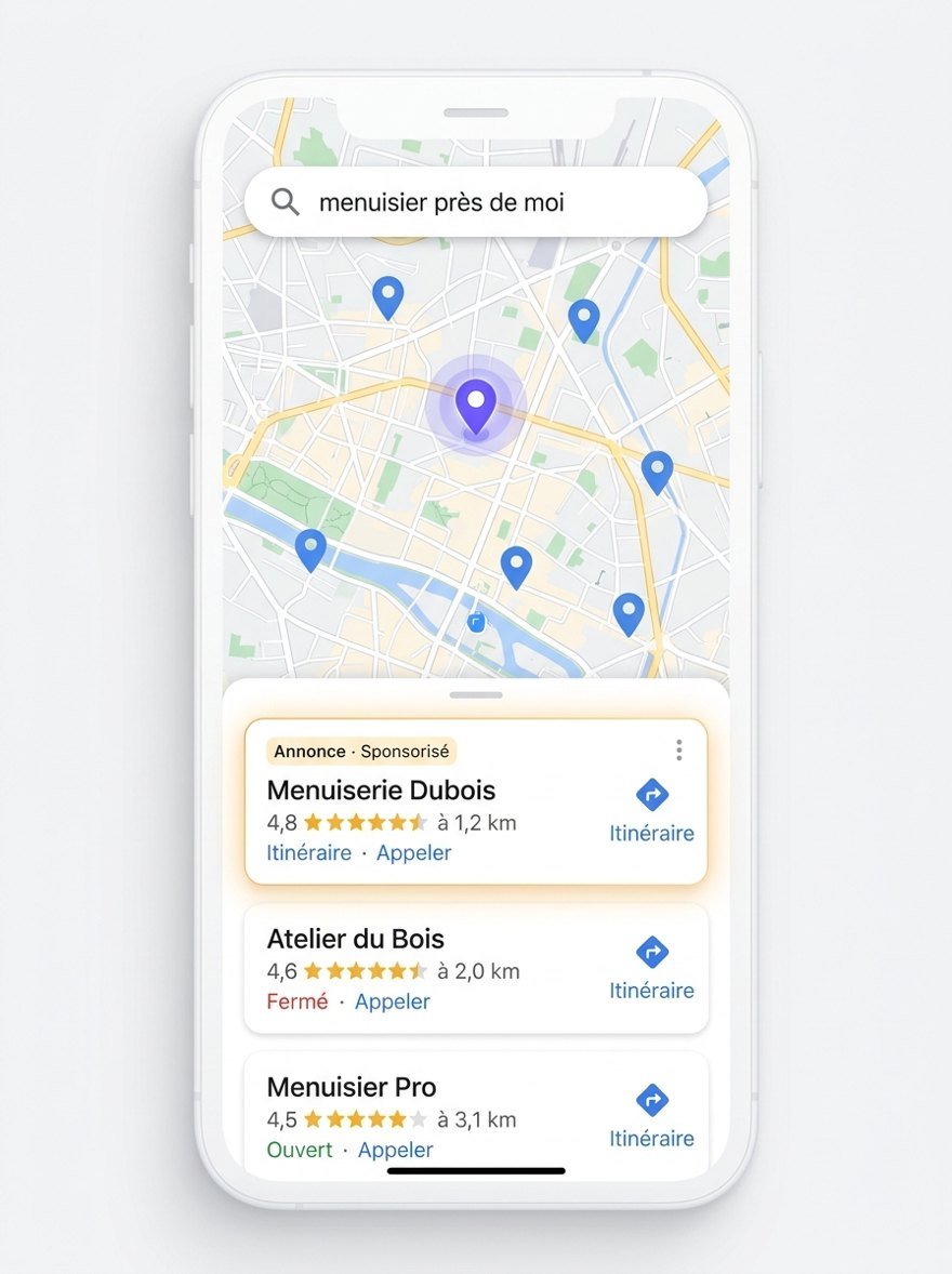 Résultats Google Maps