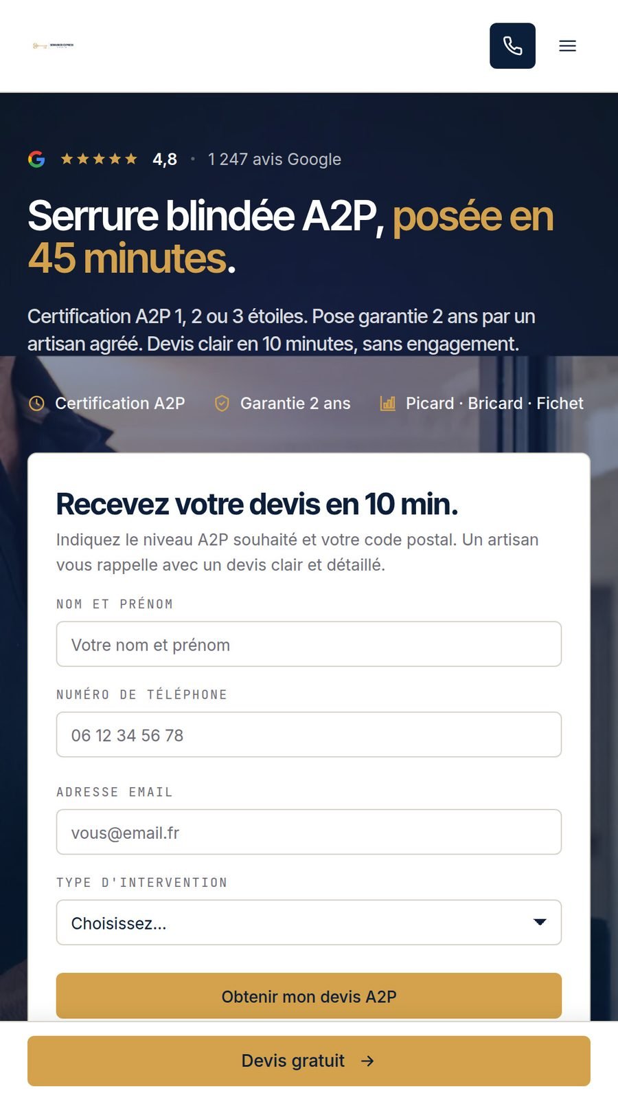 Landing page 2