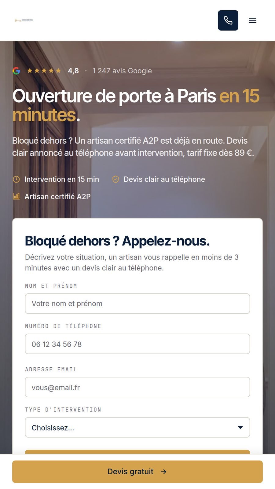 Landing page 3